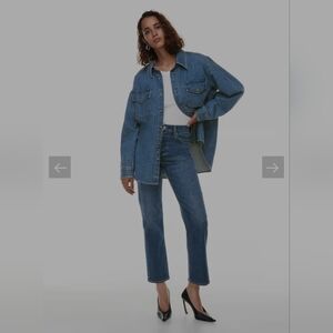 Aritzia High Rise Blue Jeans Arlo DENIM FORUM 31